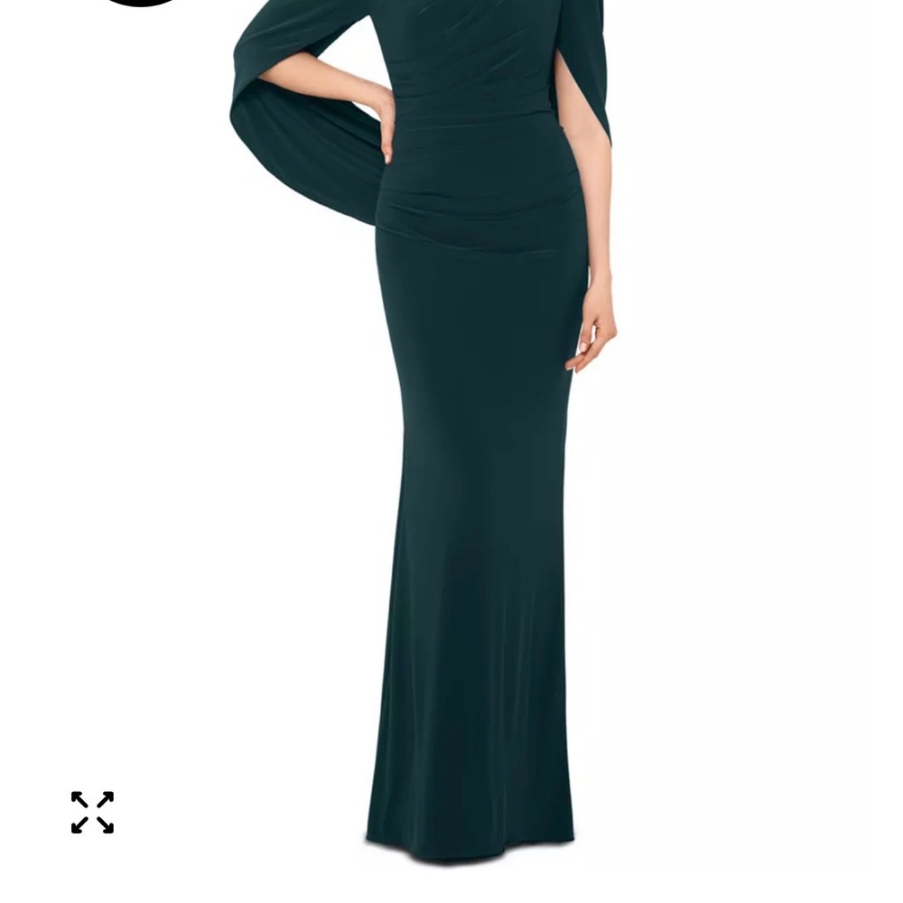 Chic Draped Green Dress